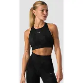 ICANIWILL Camo Seamless Sports Bra Black