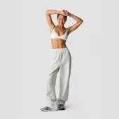 ICANIWILL Everyday Straight Leg Sweatpants White Melange