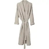 THE ORGANIC COMPANY Big Waffle Bathrobe - Grey - S/M