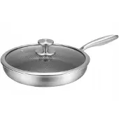 Edenberg Pöytäpaistinpannu kannella 28 cm, hunajakenno, induktio