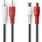 Nedis CAGL24205BK100 Stereoäänikaapeli