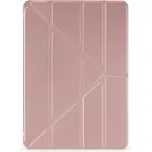 Pipetto iPad 10.2" Metallic Origami case with TPU back, Rose Gold