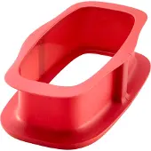 Lékué Irtopohjavuoka ja lautanen, 24 cm, punainen