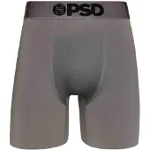 PSD Bokserishortsit 'GUN METAL' harmaa / musta