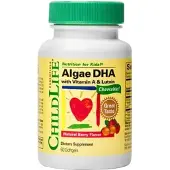 ChildLife - Levä-DHA A-vitamiinilla ja luteiinilla (60 kapselia)