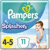 Pampers Uimavaipat Splashers koko 4-5 (9-15 kg) - 11 kpl.