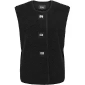 ONLY Onlwendy Teddy Waistcoat Otw - Black - S