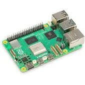 Raspberry Pi 5 model B 4 Gt - yhden piirilevyn tietokone
