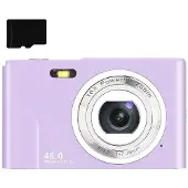 INF Digikamera 48 MP, HD 1080p ja 16x zoom kortilla Purple