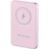 Verbatim 10 000mAh Charge 'n' Go, varavirtalähde, Magsafe, USB-C PD 20W, pinkki