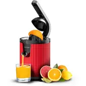 Cecotec Xqueeze Retro Juice 600 Red - citrus juicer 600 W stainless steel with anti-drip system and 2 cones (3899)