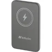 Verbatim Charge 'n' Go Magnetic Wireless Power Bank 10000 harmaa