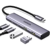 UGREEN USB-jakaja, USB-C:stä 2xUSB & 2xUSB-C:hen, 20cm