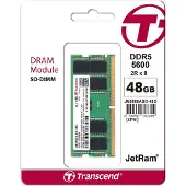 Transcend JetRam JM5600ASE-48G, 48 GB, DDR5, 5600 MHz, 262-pin SO-DIMM