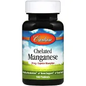 Carlson Labs Kelatoitu mangaani, 20 mg - 100 tablettia