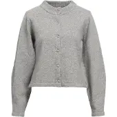 Object Objzari L/S Re Knit Cardigan 142 - Grey - XS