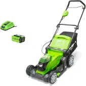 Greenworks Ruohonleikkuri G40LM41K2; 40 V; 1x2,0 Ah akku