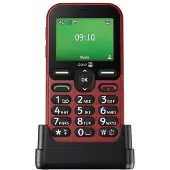 Doro Leva E10, suurinäppäiminen matkapuhelin, 4G, punainen