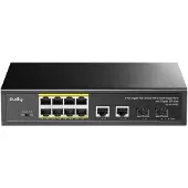 Cudy GS1010PS2, Hallitsematon, Gigabit Ethernet (10/100/1000), Power over Ethernet -tuki, Telineasennus