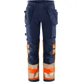 Fristads Työkaluhousut Luokka 1 2643 GSTP Huomio-oranssi/Laivastonsininen D108