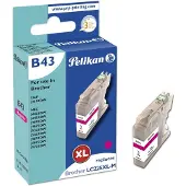 Pelikan B43 Magenta, Korkea (XL) värintuotto, Magenta, Väriainepohjainen muste, 1 kpl, 1200 sivua, Kertapakkaus (1071170782)