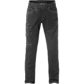 Fristads Service denim stretch housut 2501 DCS Musta D100