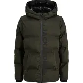 Jack & Jones Jjkaito Puffer Jacket Ln Jnr - Green - 176