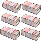 Hobby Hall Anwaiju vaatteiden järjestäjä vaatekaappiin Harmaa 6 kpl 17x36x12cm