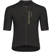 Bioracer Icon gravel -lyhythihainen pyöräilypaita olive/black miehet