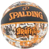 Spalding Orange Graffiti Basketball Ball Valkoinen 7