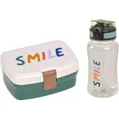 Lassig Välipalalaatikko- ja juomapullosetti Lassig Little Gang Smile 460 ml Tritan