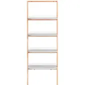 SoBuy Hylly, 65x170x39 cm, vaaleanharmaa, puukomposiitti, tikas- ja porrasmalli