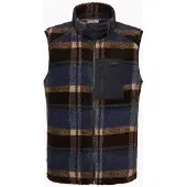 Varg M Funäs Pile Vest Earthy Blue Check - L