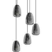 Eglo 98617 - Kattokruunu narulla ALOBRASE 5xE27/40W/230V