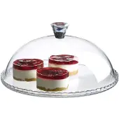 Pasabahce Lasinen lautanen 32 cm, jossa on Cake Dome -yleiskupoli