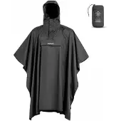 Pentagon Cloudburst Packable Rain Poncho - Black (Size: XS)