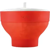 Lékué Popcornmaker XL + 4 kulhoa, punainen