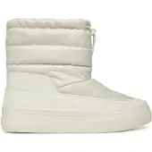 Calvin Klein Vulc Flatf Snowboot Nylon Mix Mg - White - 38