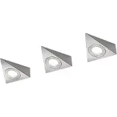 TRIO LED-valaisimet kaapin alapuolelle 3x3W sis. virtalähteen