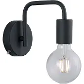 TRIO Diallo seinävalaisin 15cm E27 mattamusta