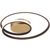 TRIO Zibal LED kattovalaisin 39cm 22W 3000K rustiikki/kulta