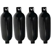 Seachoice Twin Eye Fender Musta 11 x 41 cm