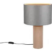 TRIO Lighting Pöytävalaisin Canio, Alumiini/harmaa/sinkki, Olohuone/ruokailutila, Paperi/lunolit/lunopal