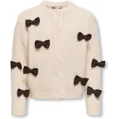 Kids Only Kmgrosalin L/S O-Neck Cardigan Knt - Cream - 92