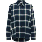 ONLY Onlwren Check Shirt Wvn - Navy - S
