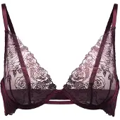 Hunkemoller Hollie Up - Burgundy - 85 B