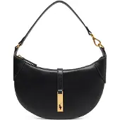 Ralph Lauren for woman. 428871248002 Polo ID mini shoulder bag in calfskin leather (OSFA), Black, Casual