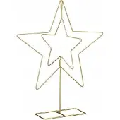 GRA KORISTETÄHTI 50CM KULTAINEN KIILLE