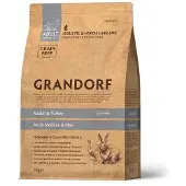 GRANDORF täysravinto kaniinin- ja kalkkunanlihalla keskikokoisille ja suurikokoisille koiraroduille, 3kg