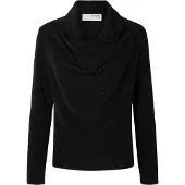 Selected Slfsandra Ls Cowl Neck Top - Black - XS